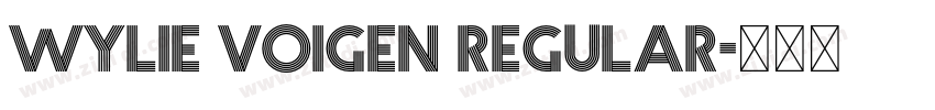 Wylie Voigen Regular字体转换 Wylie Voigen Regular字体转换